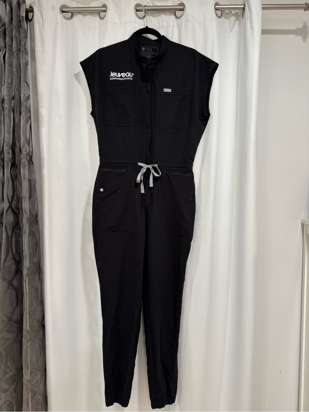 FIGS Rafaela Cargo ScrubJumpsuit™ with Jeuveau Embroidery